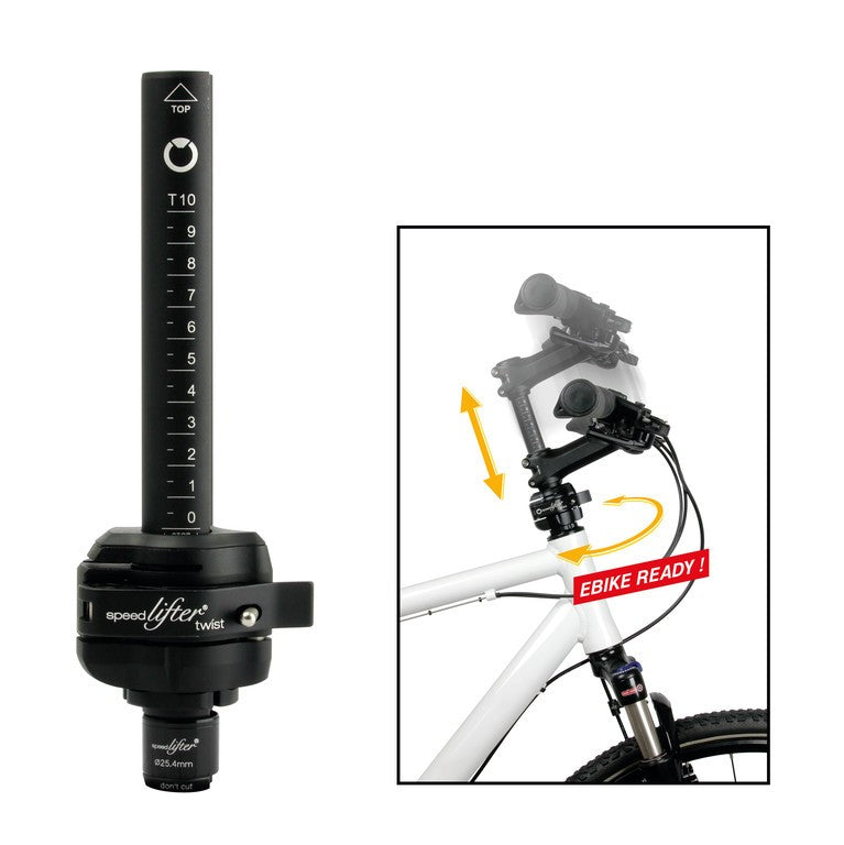 SpeedlifterTwist Lenker- Höhenverstellung mit Verdehfunktion +/-90°