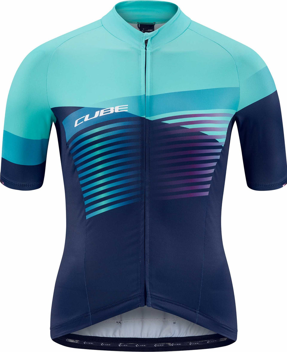Cube Teamline WS Trikot Kurzarm blue´n´mint