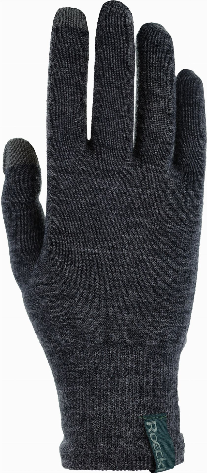 Roeckl Krinau Unterhandschuh Handschuhe lang dark grey mélange