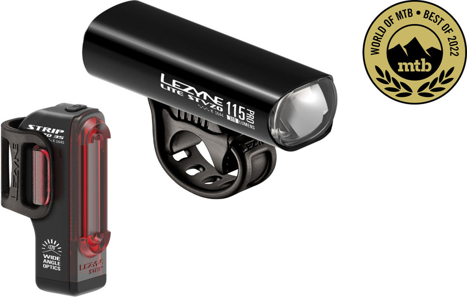 Lezyne LED Beleuchtungsset Lite Pro 115 StVZO + Strip Drive StVZO