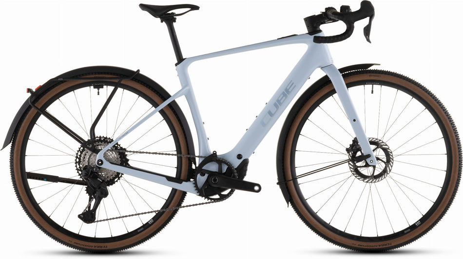 Cube Nuroad Hybrid C:62 SLX FE 400 Wh X E-Gravel Rad Diamant 28" iceblue´n´prism