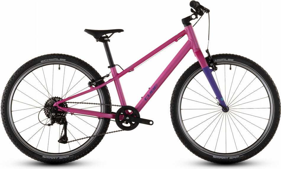 Cube Numove 240 Kinderrad Diamant 24" fucsia´n´plum one size