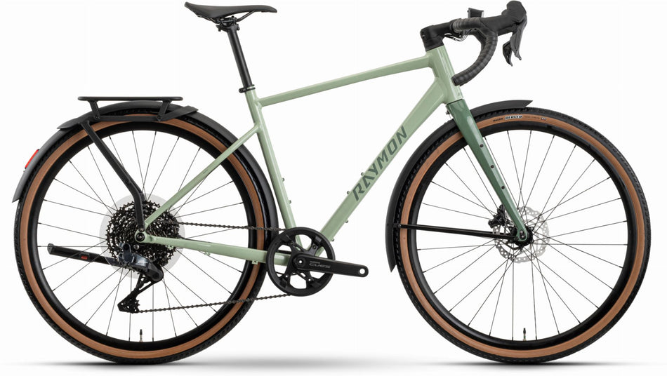 Raymon Territ Auto Street Gravelbike Diamant 28" salviagreen/sagegreen
