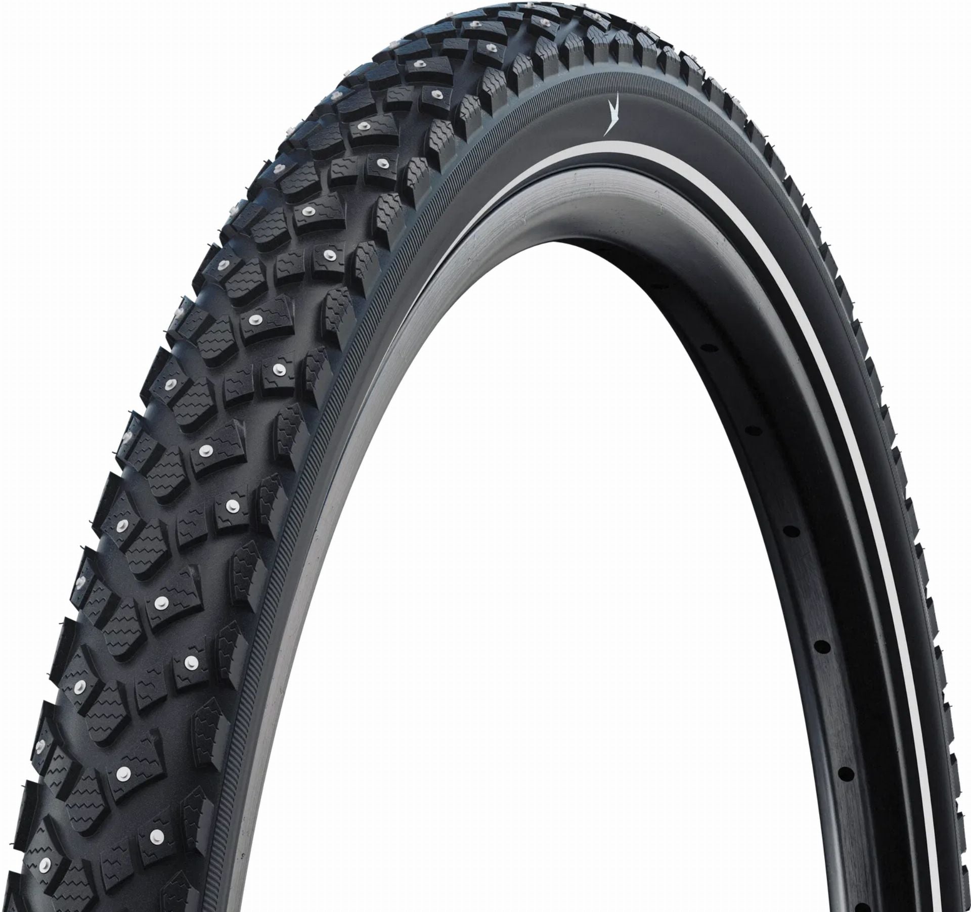 Schwalbe Marathon Plus Spike SmartGuard, Standard, Tube Drahtreifen 24", Winter black/reflex 47-507