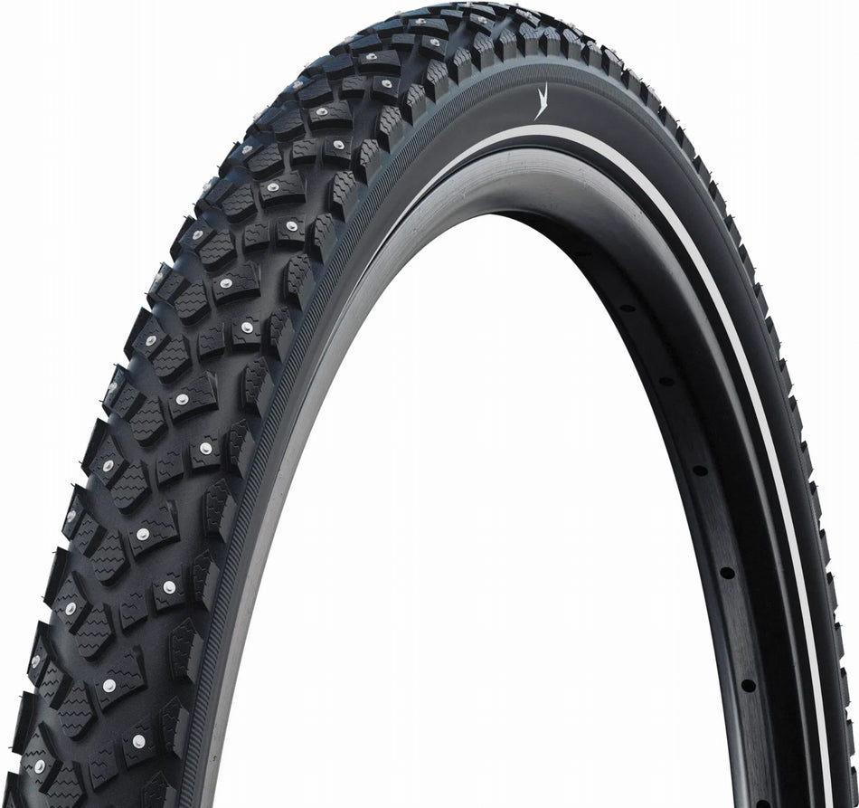 Schwalbe Marathon Plus Spike SmartGuard, Standard, Tube Drahtreifen 20", Winter black/reflex