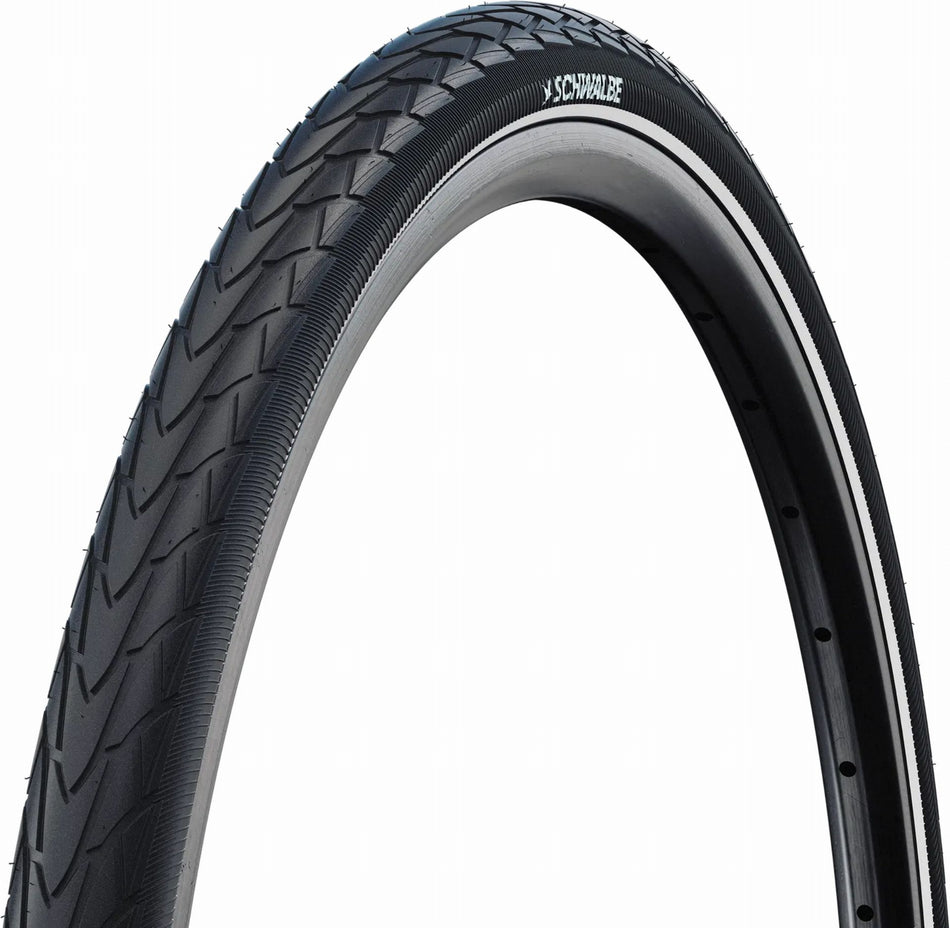 Schwalbe Marathon Racer RaceGuard, Standard, Tube Drahtreifen 18", Addix Green black/reflex 40-355