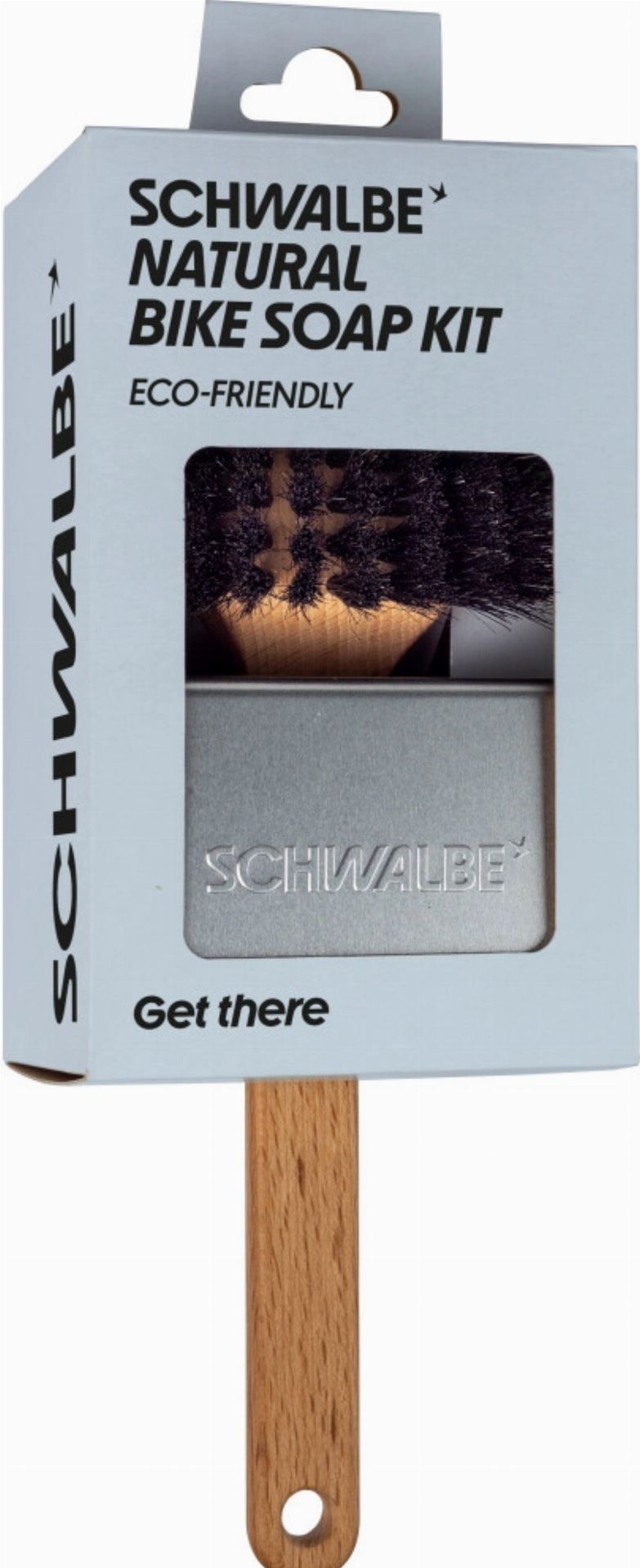 Schwalbe Natural Bike Soap 1 x Seife, 1 x Alu Box, 1 x Bürste im Netz