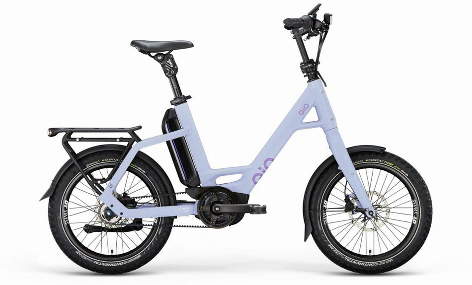 QiO EINS P-5 Rücktrittnabe 545 Wh E-Kompaktrad 20" sweet lavender matt 48 cm