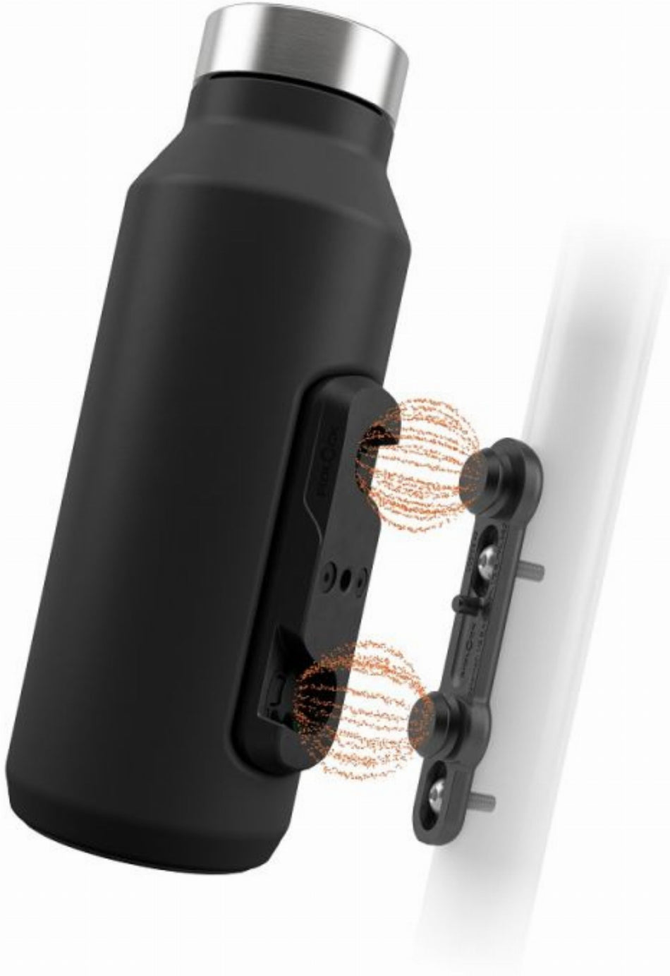 Fidlock Twist Steel Trinkflasche inkl. magnet-mechanischem Flaschenhaltersystem für Fahrradrahmen 500 ml