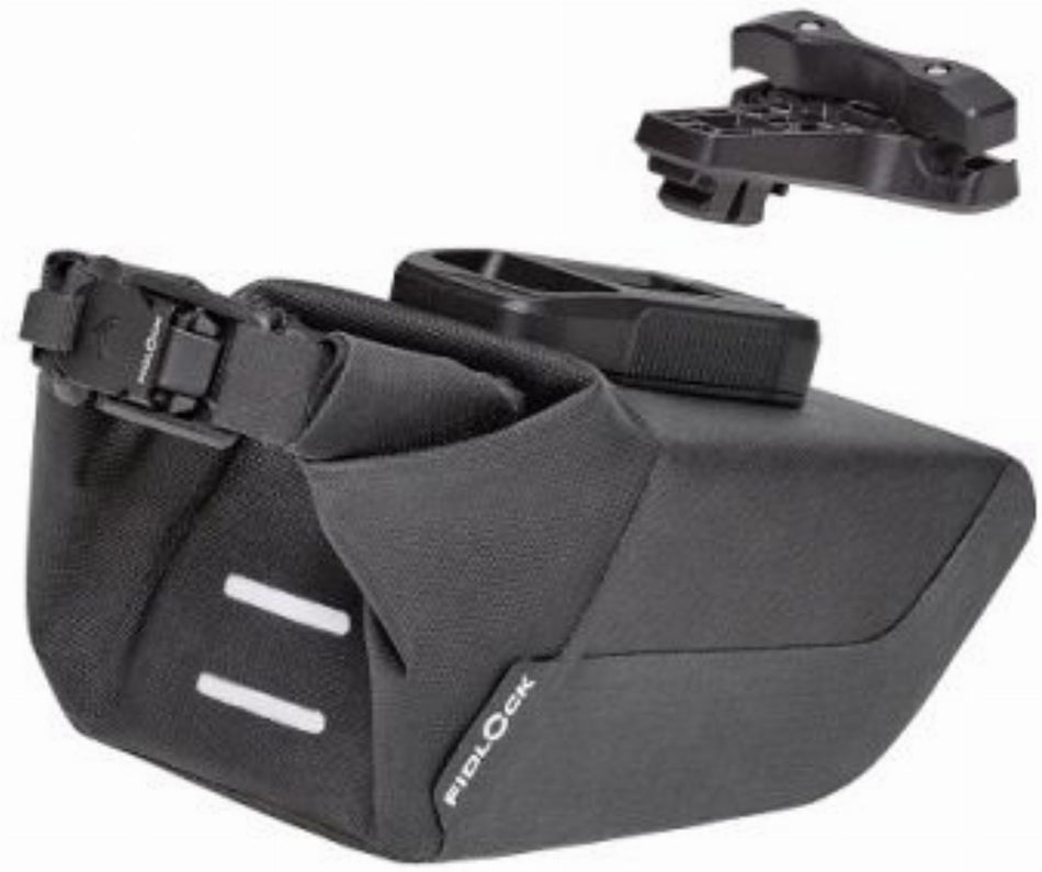 Fidlock Pinclip Satteltasche inkl. magnet-mechanischem Satteltaschenhalter schwarz