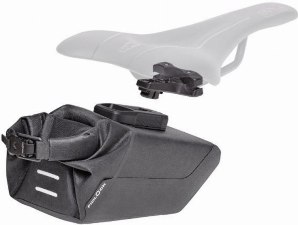Fidlock Pinclip Satteltasche inkl. magnet-mechanischem Satteltaschenhalter schwarz