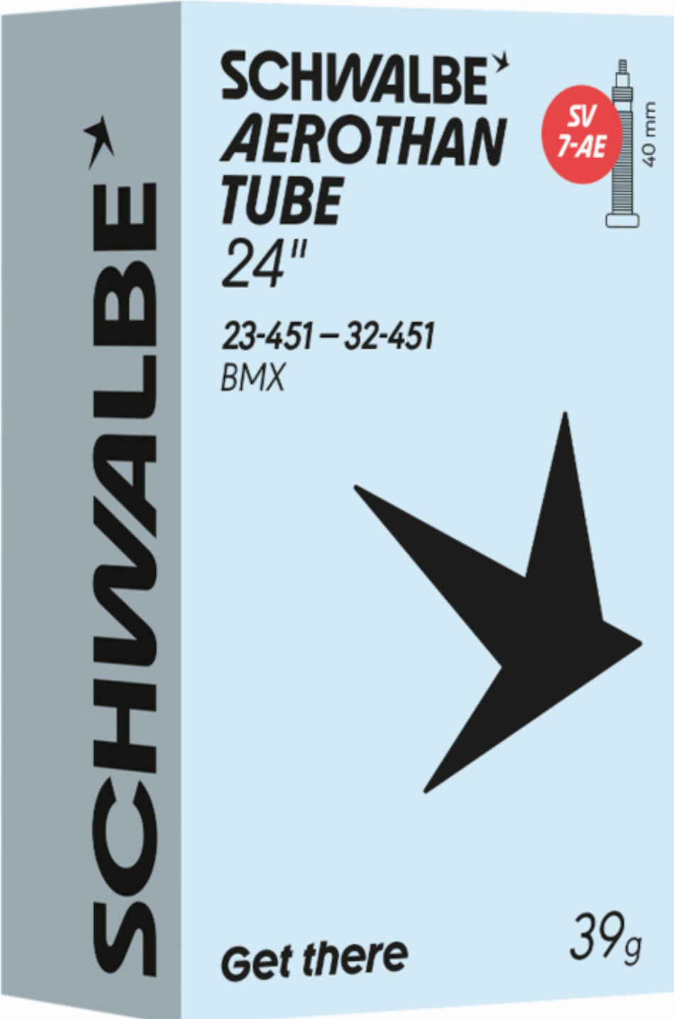 Schwalbe Aerothan Tube 7-AE Schlauch 24" 23/32-451 SV 40 mm