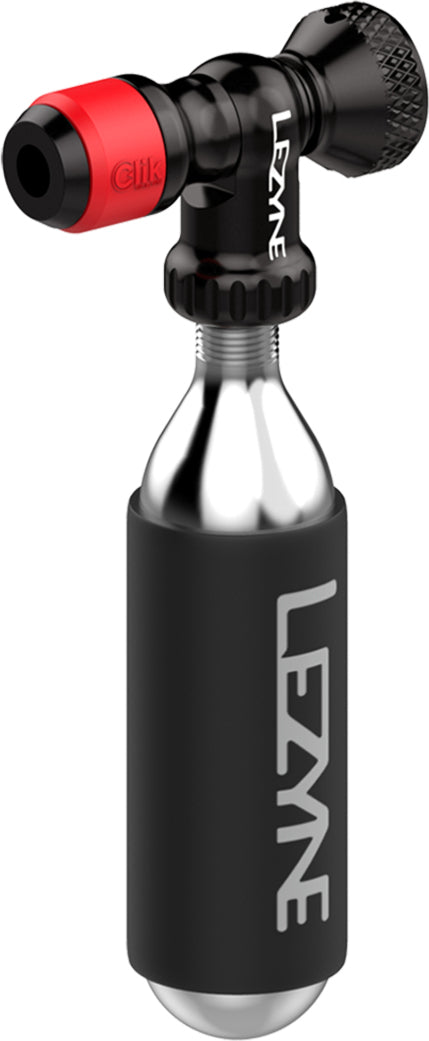Lezyne CO2 Pumpenkopf Clik™Drive inkl. Kartusche 1 Stück 20 g schwarz-rot
