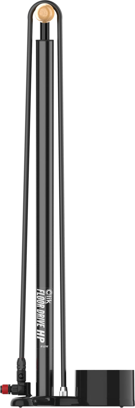 Lezyne Standluftpumpe Steel HP Clik™ Floor Drive schwarz-matt