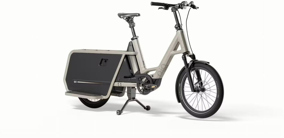 QiO Long CLAx 800 Wh E-Lastenrad 20" lunar white matt 48 cm