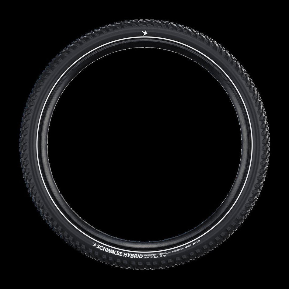 Schwalbe Hybrid 365 Johnny Watts Plus Standard, Tube Faltreifen 27,5", Addix 365 black/reflex