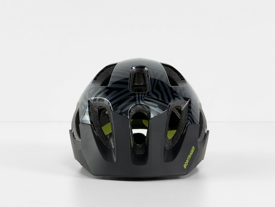 Bontrager Tyro Kinder-Helm black/radioactive yellow 48-52 cm