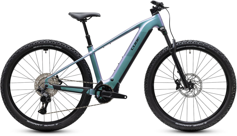 Cube Reaction Hybrid Pro 800 Wh E-Bike Hardtail Diamant polarlight´n´black inkl. ACID Frontlicht PRO-E 150