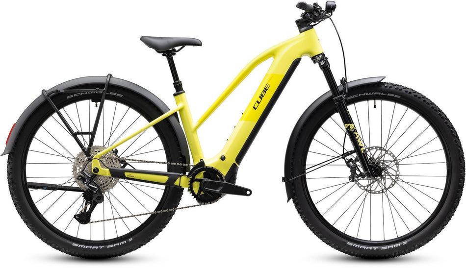 Cube Reaction Hybrid Race 800 Wh FE E-Bike Hardtail Trapeze bananasplit´n´black