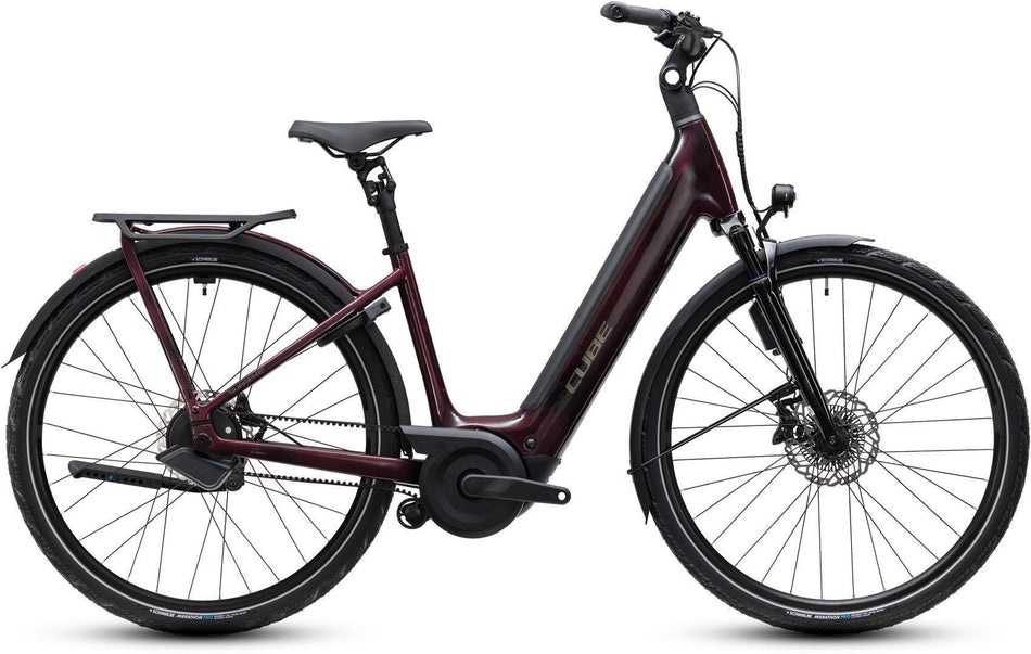 Cube Supreme Hybrid C:62 Deluxe SLT 600 Wh E-Trekkingbike Easy Entry 28" liquidred´n´chrome