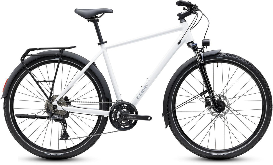 Cube Nature Pro FE Crossbike Diamant 28" metallicwhite´n´reflex