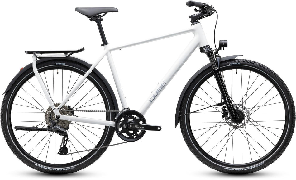 Cube Kathmandu Pro Trekkingbike Diamant 28" metallicwhite´n´chrome