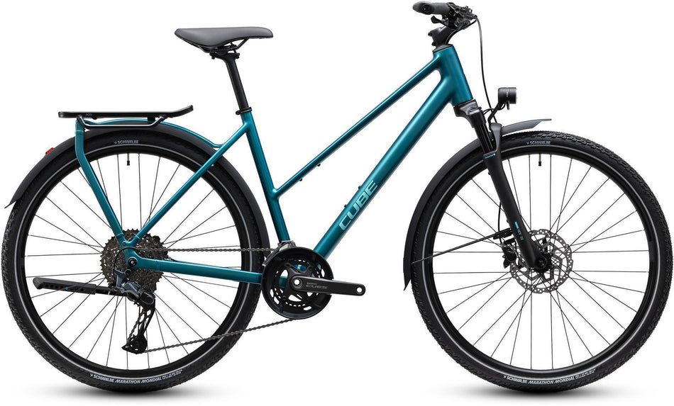 Cube Kathmandu EXC Trekkingbike Trapeze 28" metallicpetrol´n´sea
