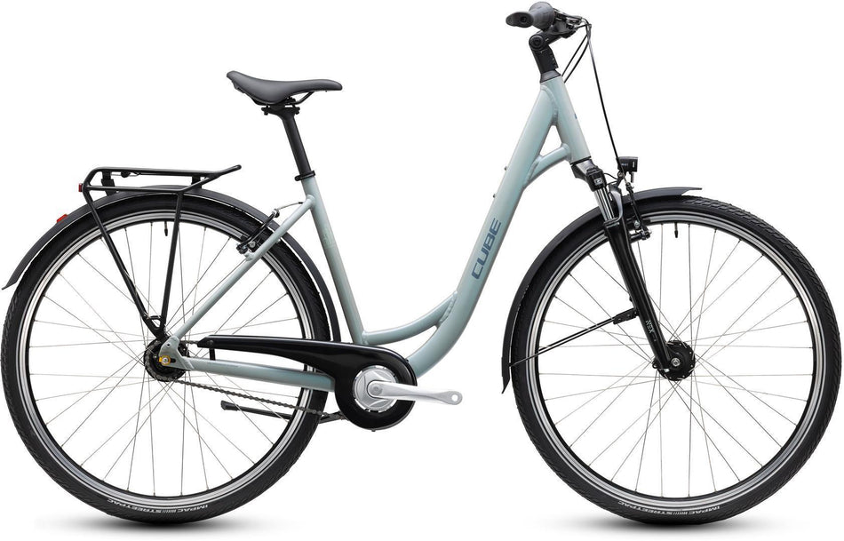 Cube Town ONE Trekkingbike Easy Entry 28" frostyleaves´n´blue