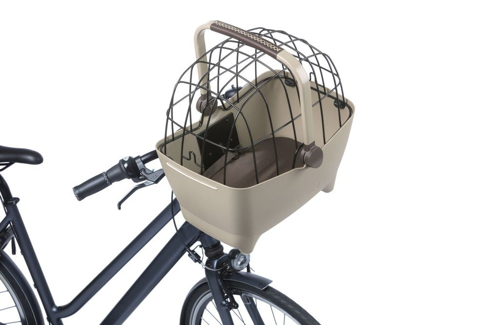 Basil Buddy, Vorderradkorb für Hund/Tier braun