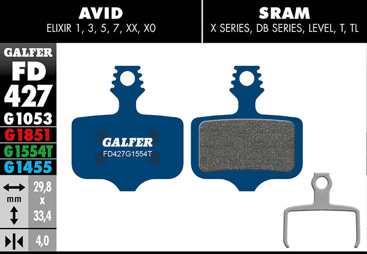 Brake Pads GES ROAD AVID ELIXIR