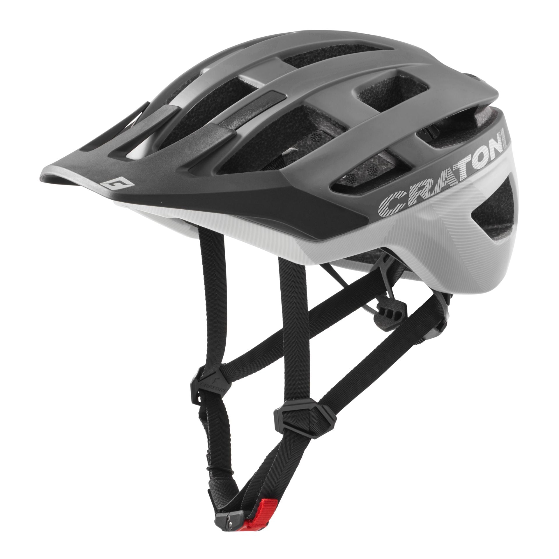 Cratoni AllRace MTB-Helm anthracite-white matt - M/L (56-61 cm)