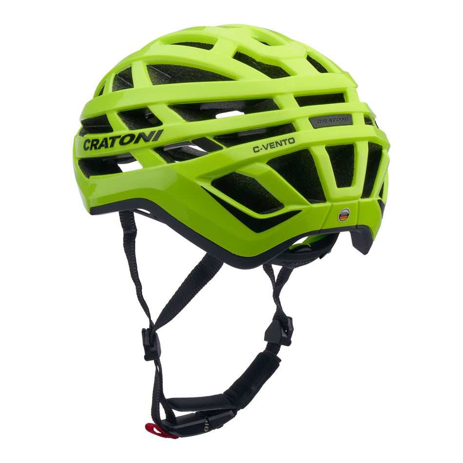 Cratoni C-Vento Rennrad-Helm neonyellow glossy-matt