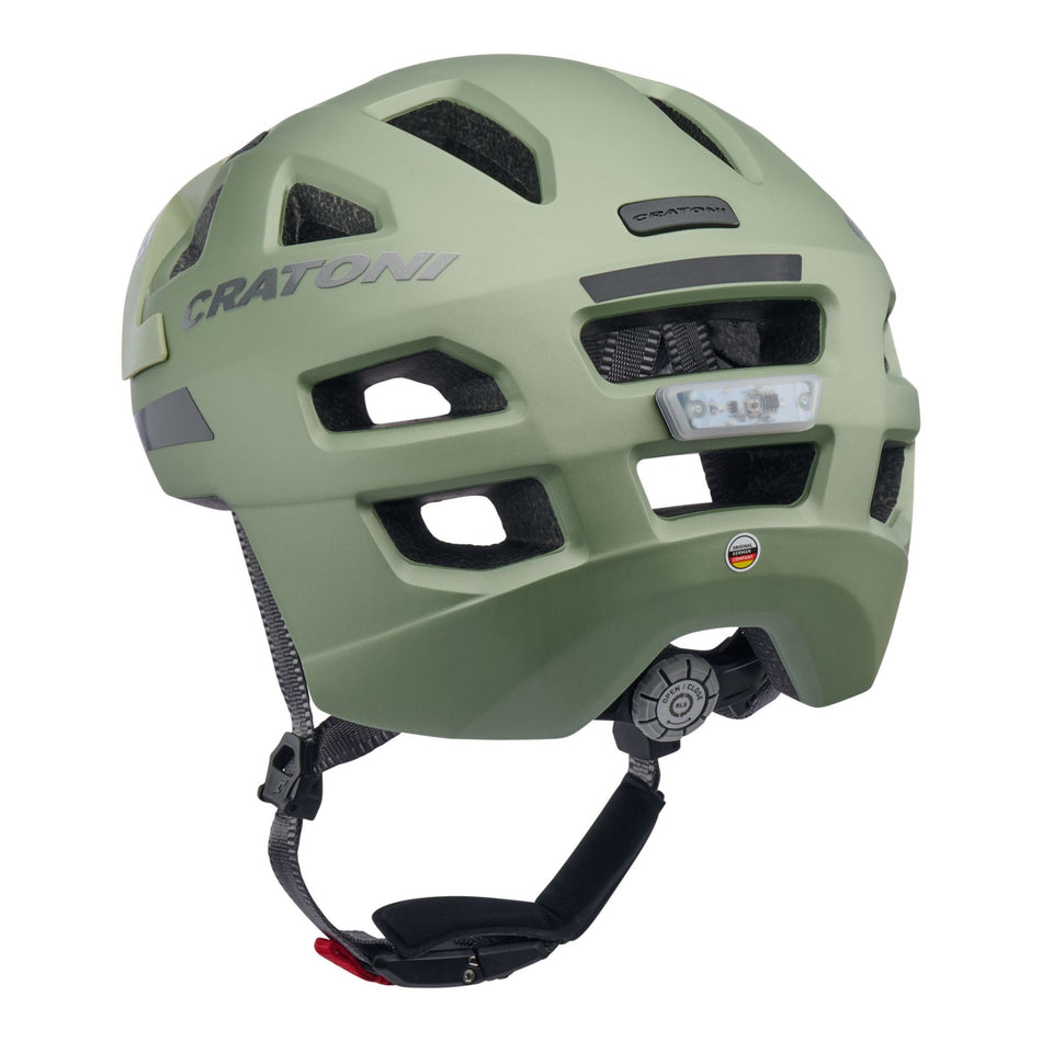 Cratoni Maxster Pro Kinder-Helm metallic-sage matt