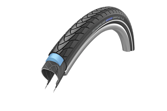 Schwalbe MARATHON PLUS Perf, SmartGuard, TwinSkin 20" Drahtreifen Black-Reflex