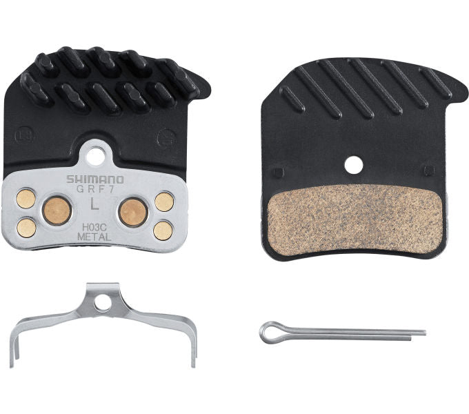 Shimano Ice-Tech H03C Metall mit Kühlrippen Scheibenbremsbeläge 1 Paar