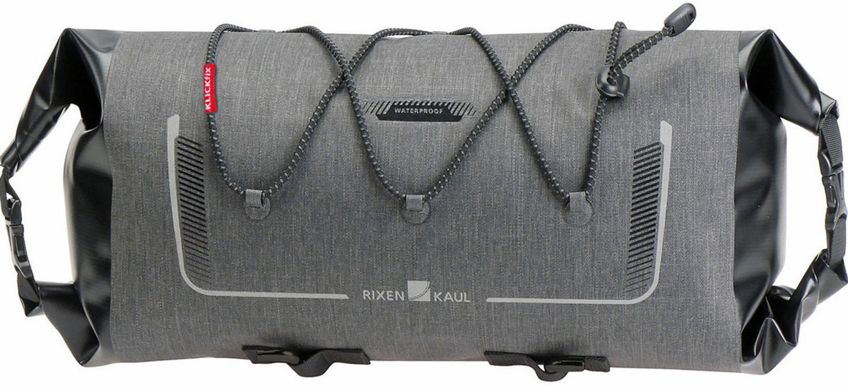 rixen & kaul fahrradtasche klickfix KLICKfix Bikepack Waterproof Lenkertasche grau/schwarz 6