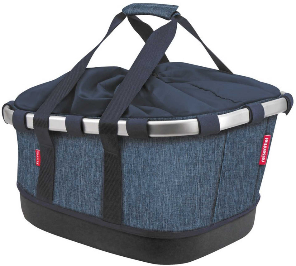 KLICKfix Bikebasket GT für Racktime Gepäckträgertasche twist blue 21 L