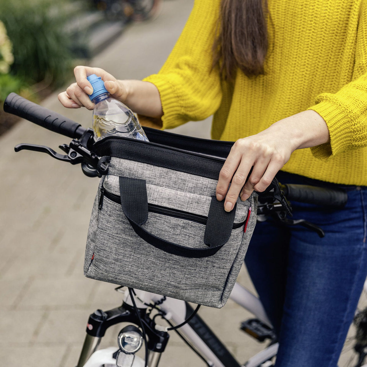 rose lenkertasche klickfix KLICKfix Roomy Lenkertasche twist sky rose 4 L – Biketech24