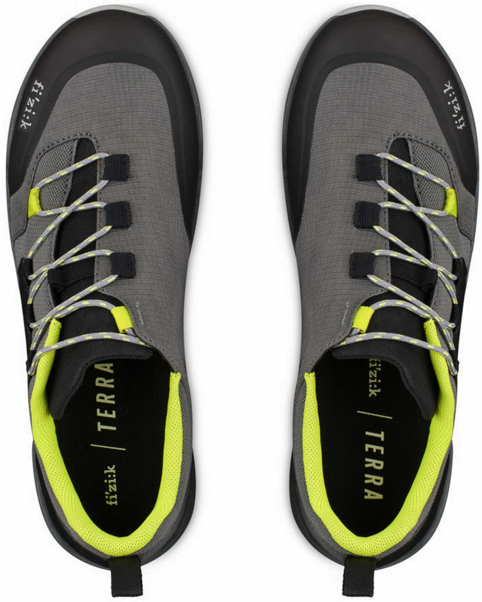 Fizik Terra Ergolace X2 MTB-Schuhe grau/gelb fluo