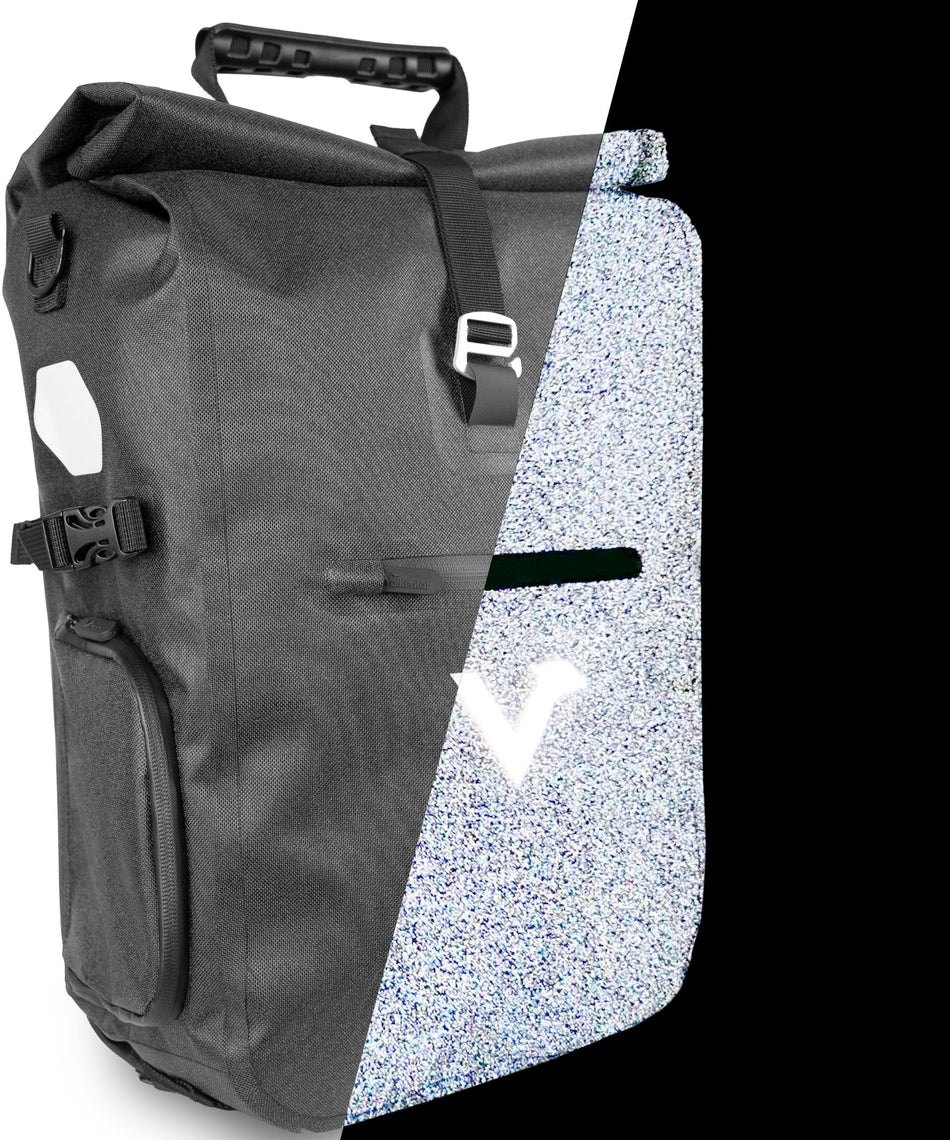 Valkental ValkPro 3in1 Fahrradtasche - hochfunktionales Multitalent 25 L inkl. Umhängegurt