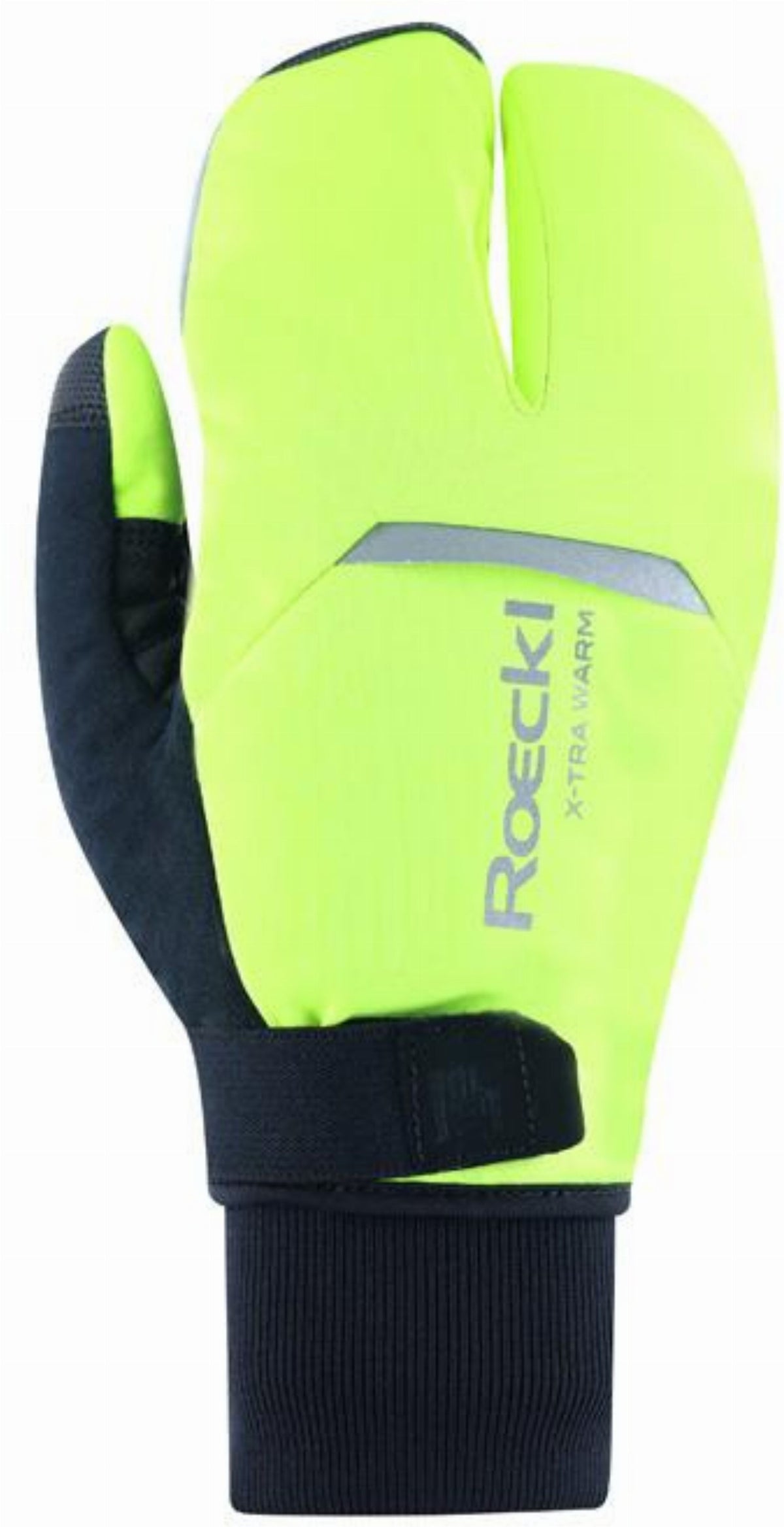 lobster handschuhe fahrrad Roeckl Villach 3 Lobster Extra Warm Handschuhe lang fluo yellow – Biketech24