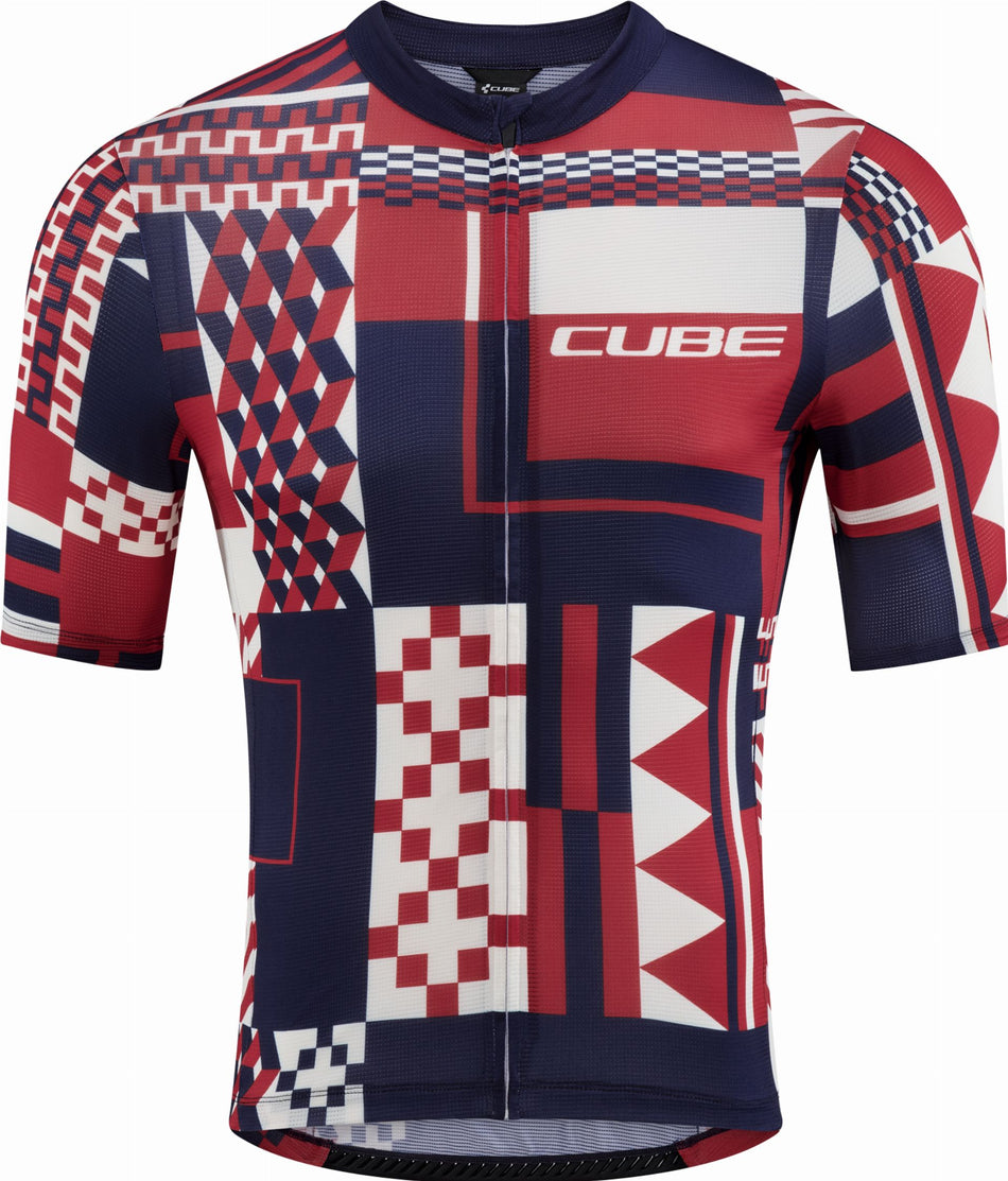 Cube Blackline Trikot CMPT Kurzarm blue´n´red´n´beige