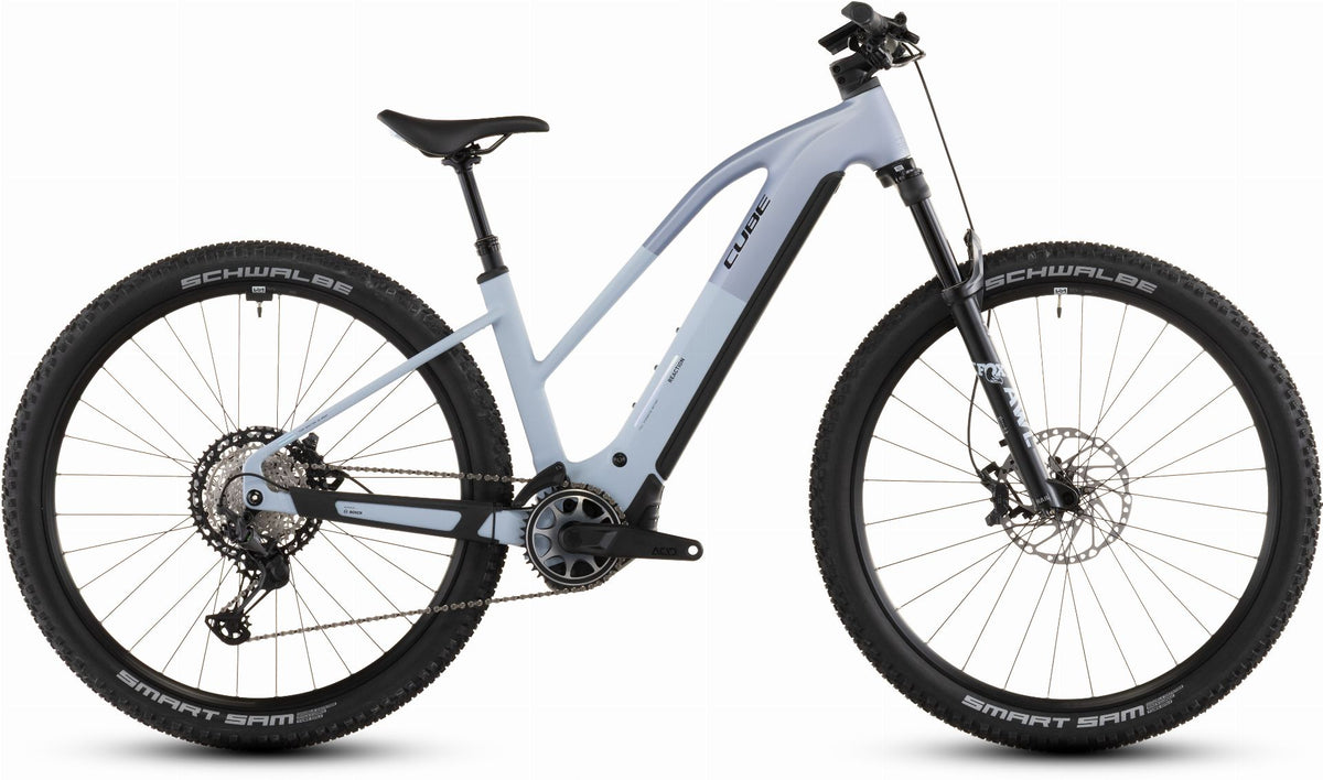 cube nachrüsten e bike Cube Reaction Hybrid SLX 800 Wh E-Bike Hardtail Trapeze gauzegrey´n´ic – Biketech24