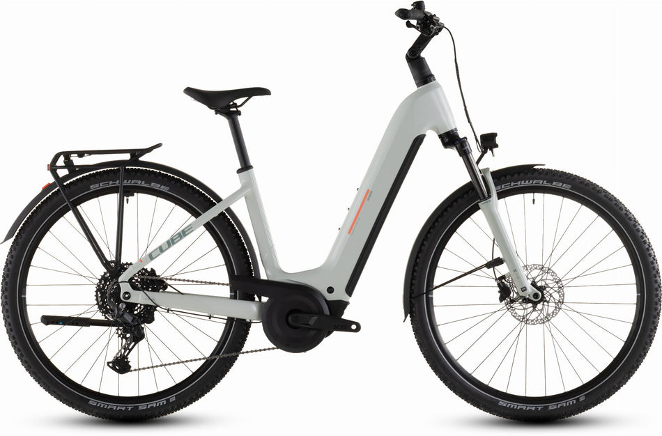 Cube Nuride Hybrid Performance 600 Wh E-Bike Easy Entry 28" desertstone´n´grey