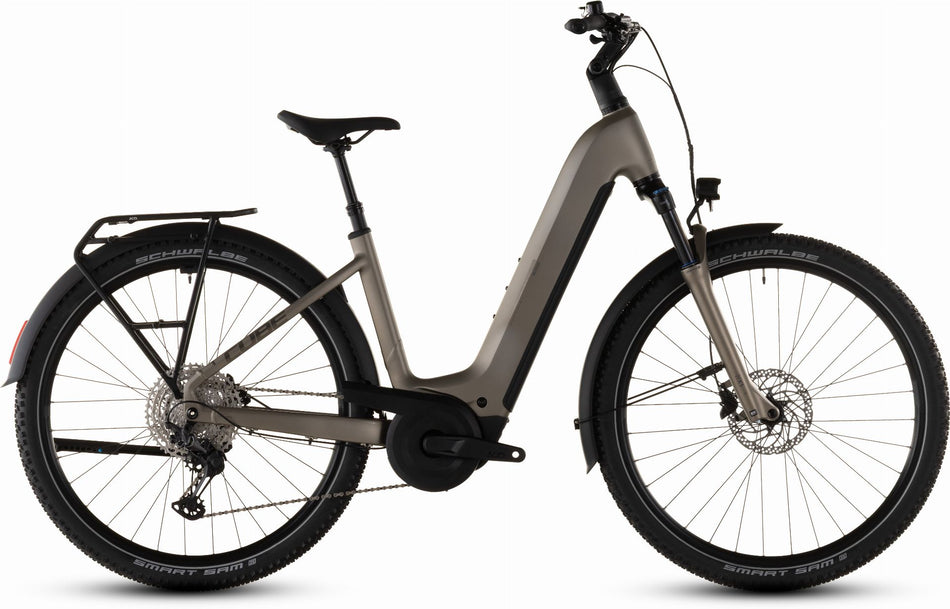 Cube Nuride Hybrid Pro 800 Wh E-Bike Easy Entry 28" flashstone´n´chrome