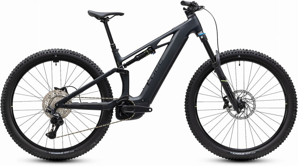 Cube Stereo Hybrid One44 HPC Race 800 Wh E-Bike Fully coal´n´green
