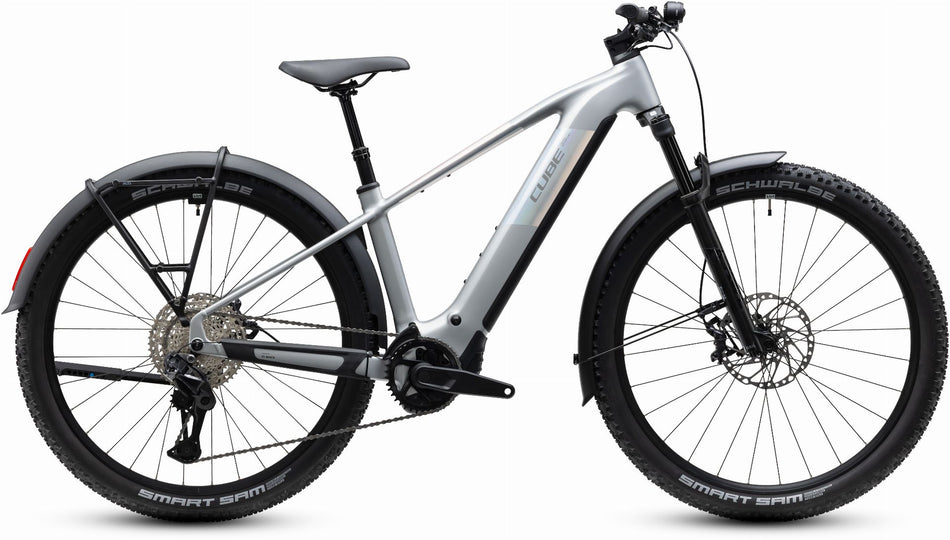 Cube Reaction Hybrid SLX FE 800 Wh E-Bike Hardtail Diamant platinum´n´reflex