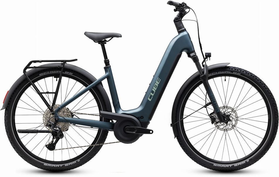 Cube Nuride Hybrid Pro 800 Wh E-Bike Easy Entry 28" deepteal´n´blue