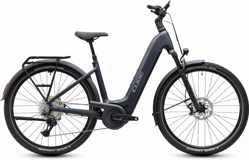 Cube Nuride Hybrid EXC 800 Wh E-Bike Easy Entry 28" coal´n´chrome