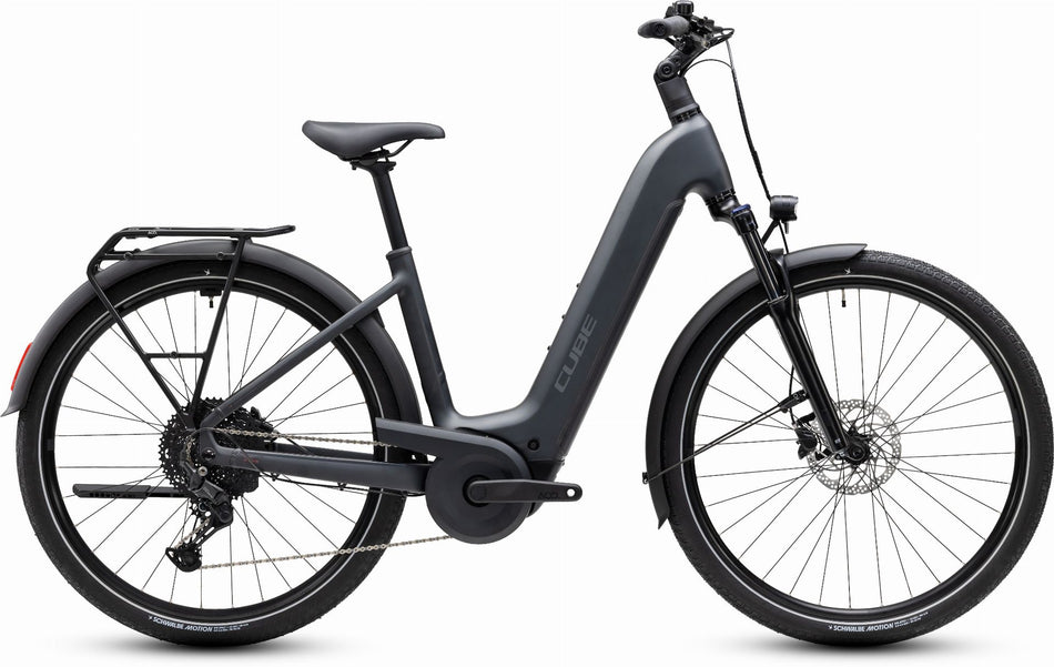 Cube Touring Hybrid One 600 Wh E-Bike Easy Entry 28" grey´n´coolgrey